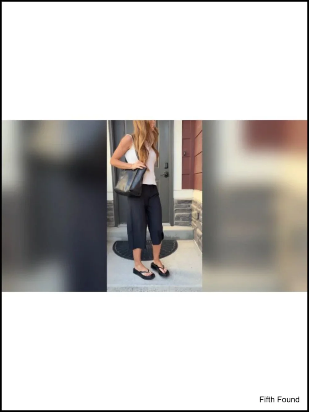 Lightweight Flowy Wide Leg Capris - Front Seam Summer Cropped Pants for Travel